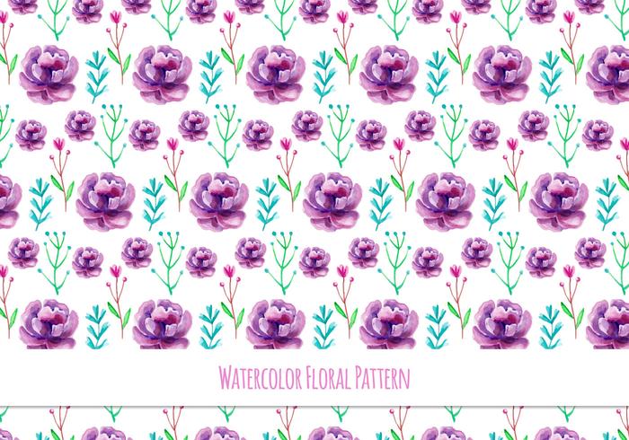 Cute Free Vector Floral Pattern