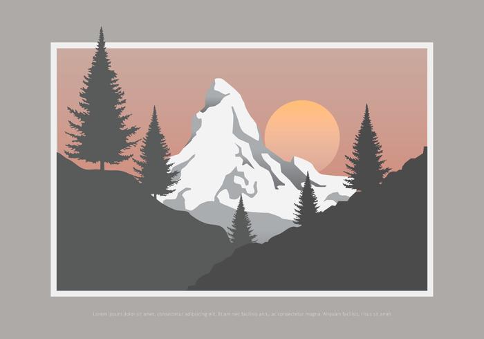 Sapin Tree and Mountain Sapin Tree and Mountain