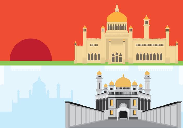 Brunei Showplace Histórico vector