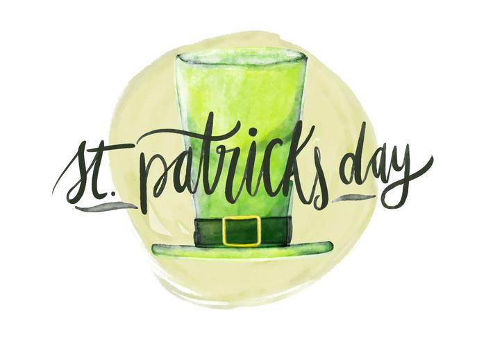 Saint Patrick's Day Watercolor Illustration vector