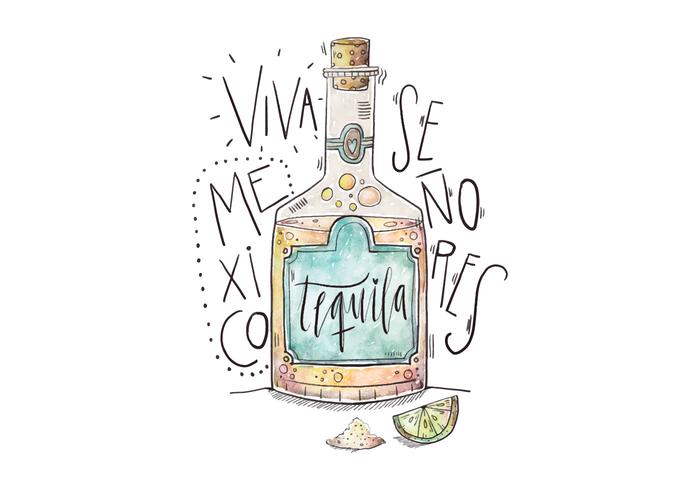 México Tequila Ilustración vector