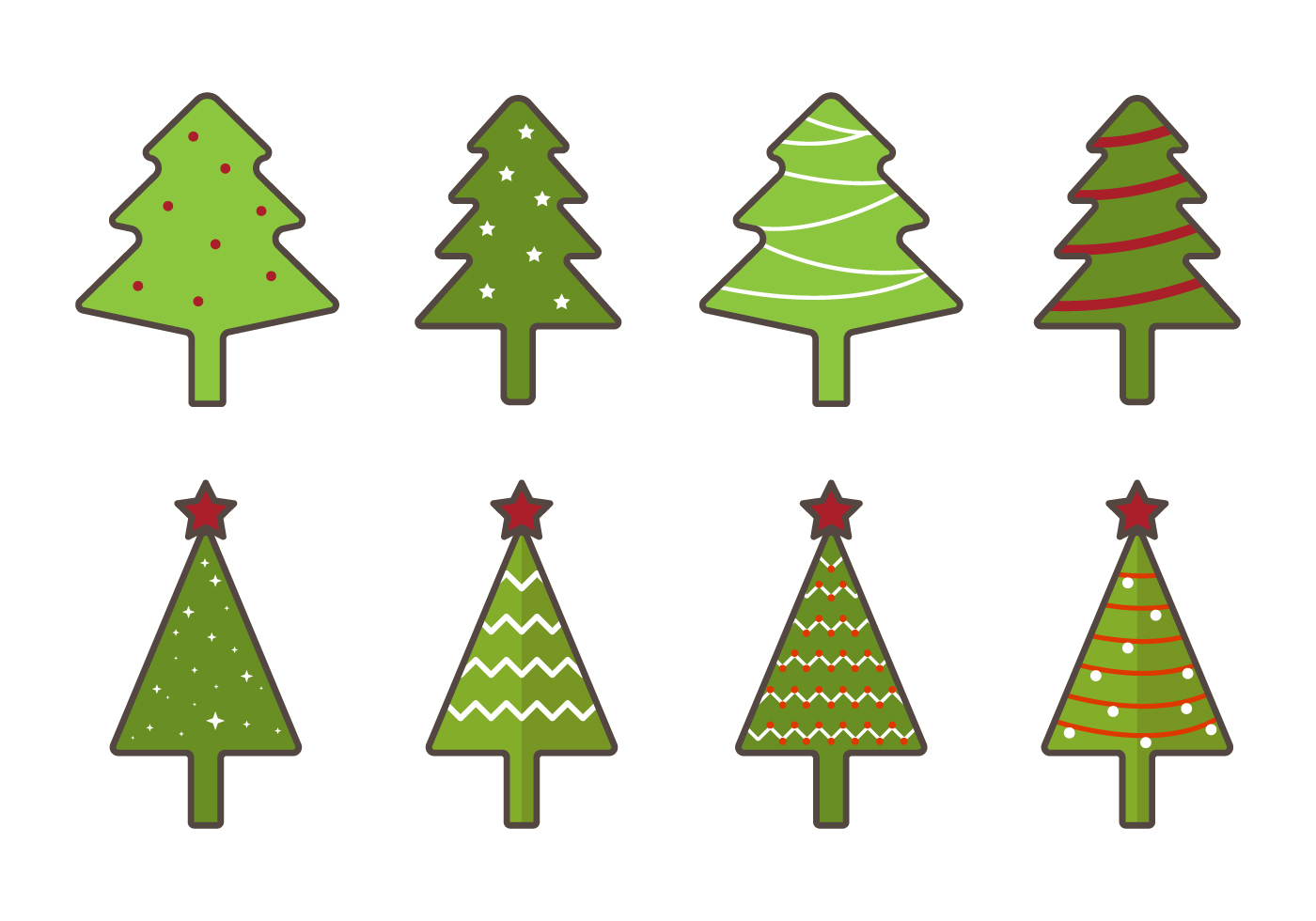 Download Free Christmas Tree Vector 137353 Vector Art at Vecteezy