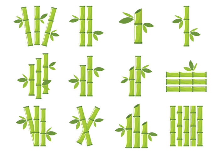 Bamboo Icons Vector