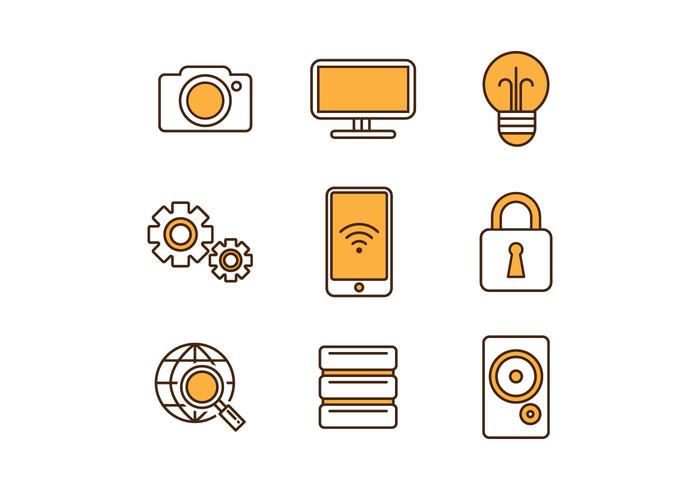 Technology Icons vector