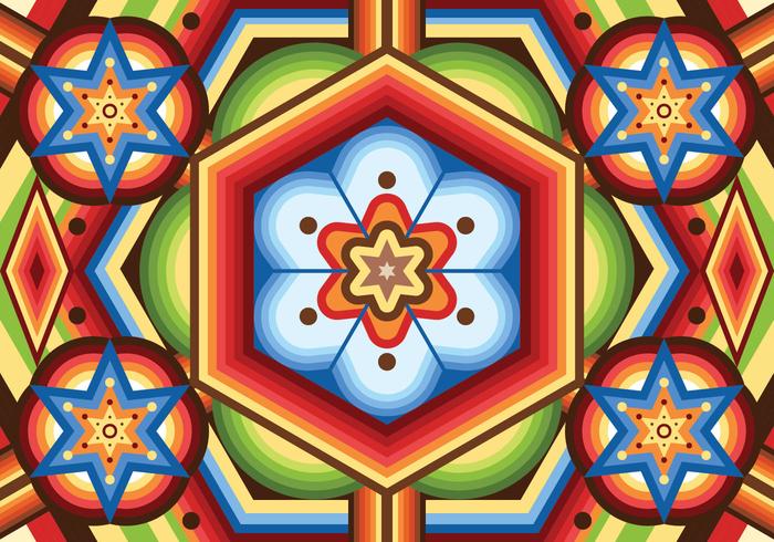 Huichol Pattern Vector