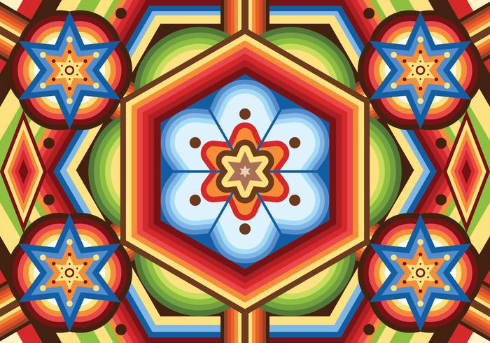 Huichol Pattern Vector