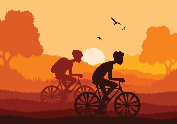 Bicicleta Together Free Vector