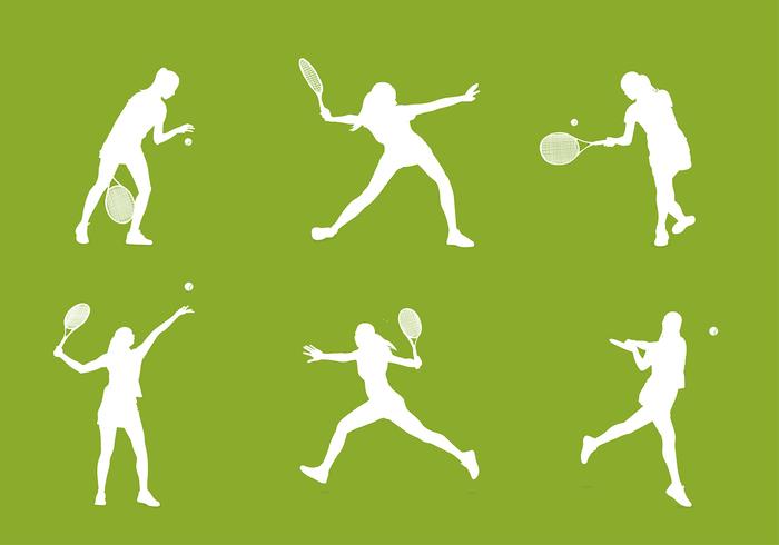 Tennis Silhouette Free Vector Tennis Silhouette Free Vector