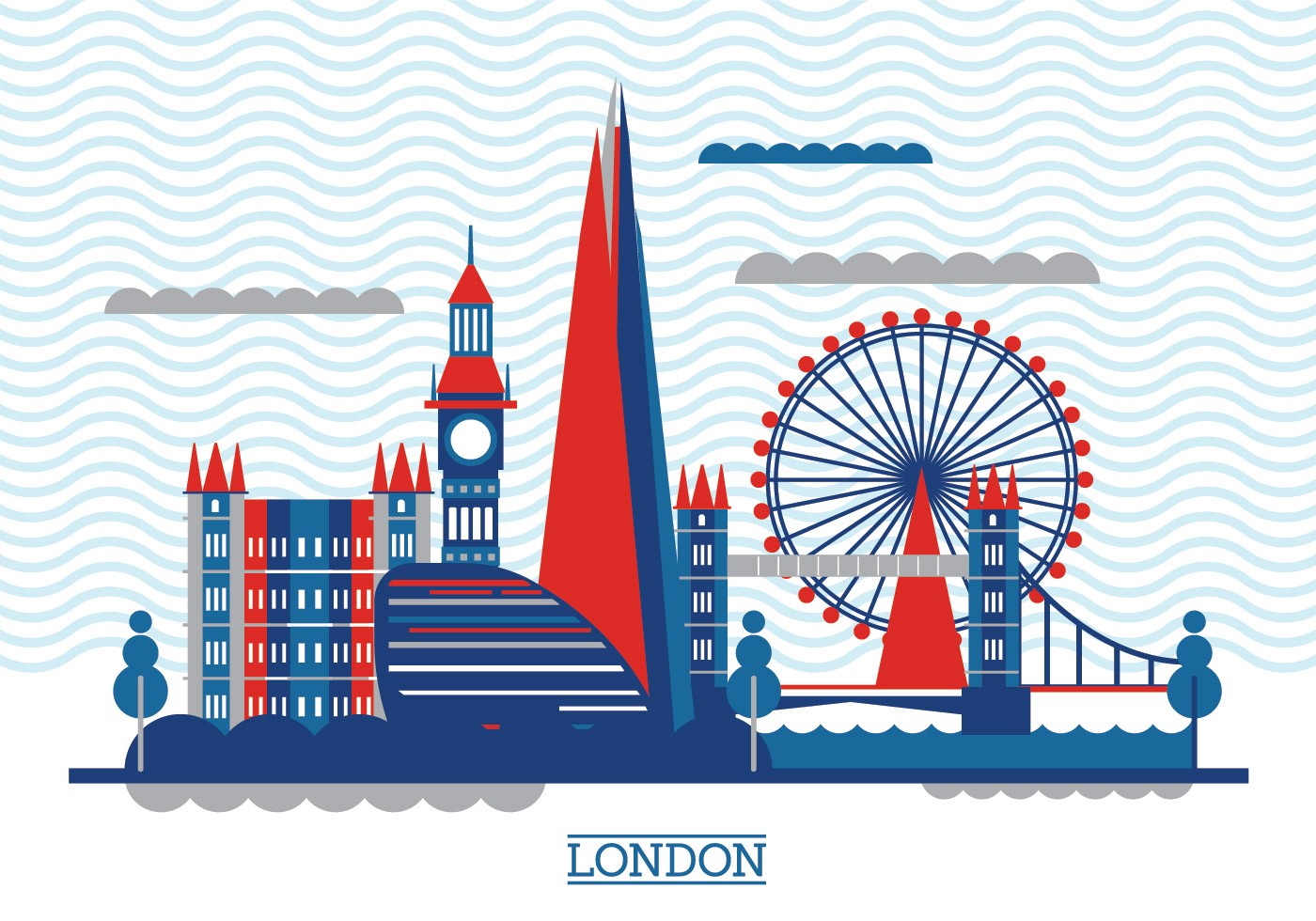 Vector Illustration The Shard and The London Skyline 137400 Vector Art