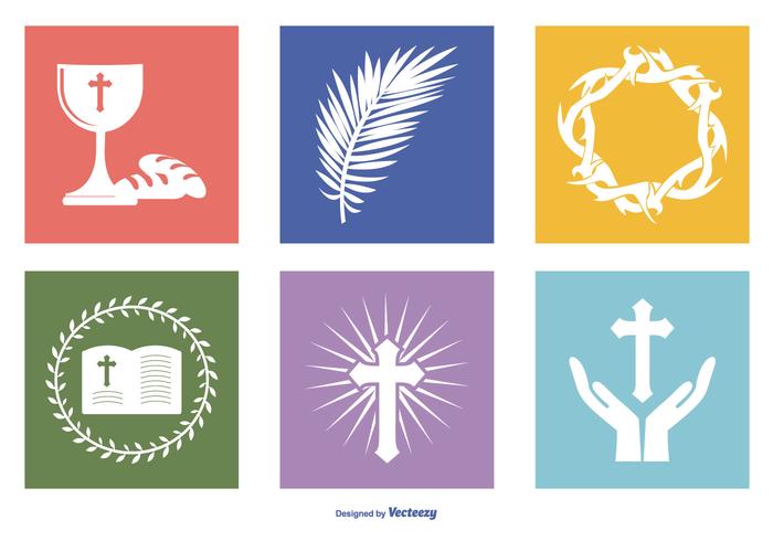 Holy Week Icon Collection vector