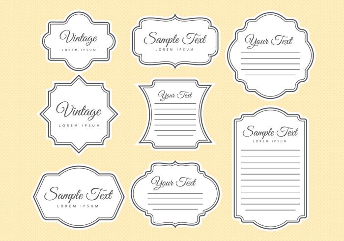 Libre Vintage Frames Vector