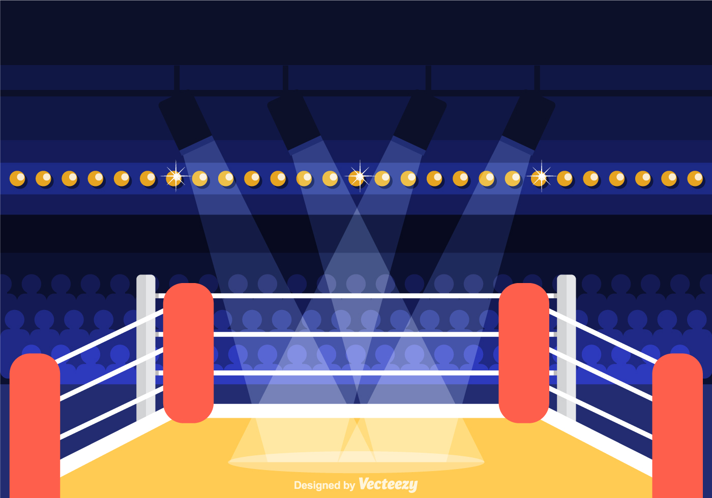 Free Wrestling Ring Vector Illustration 137419 Vector Art at Vecteezy