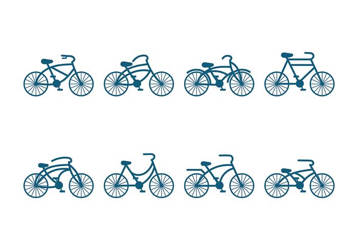 Bicicleta del icono del vector