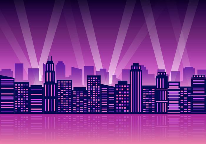 City Lights Vector Illustration