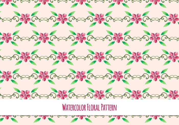 Cute Free Vector Floral Pattern
