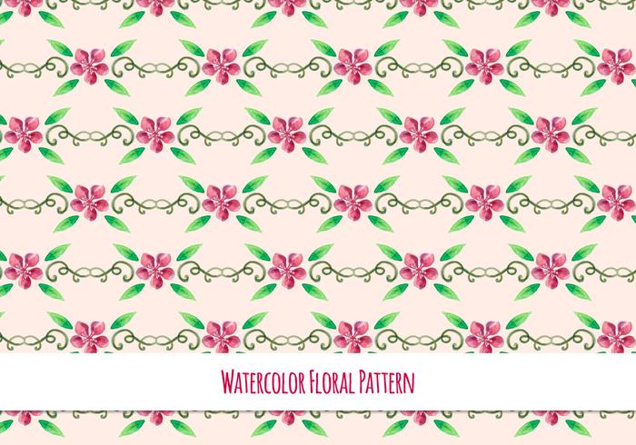 Cute Free Vector Floral Pattern