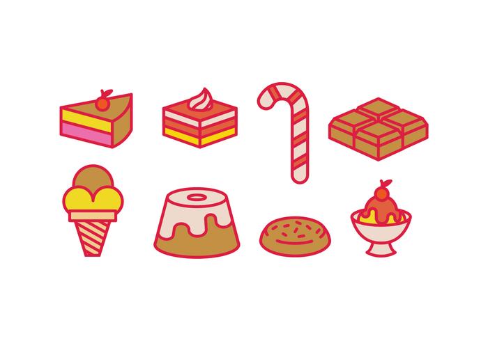 Sweet vectors icons