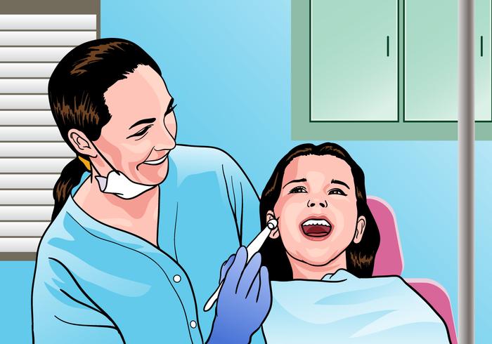 Dentista Woman Vector