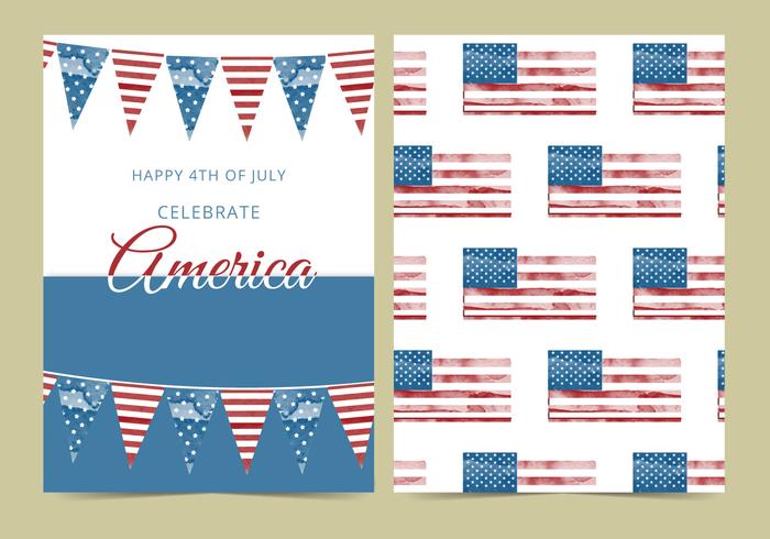 Vector 4th of July Card