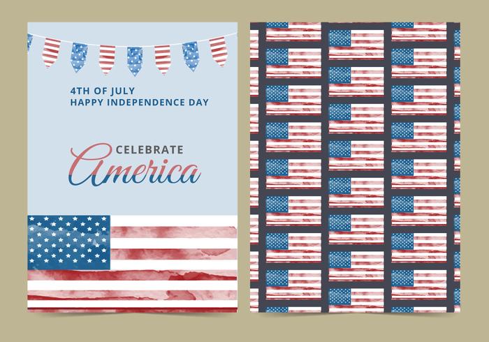 Vector 4th of July Card