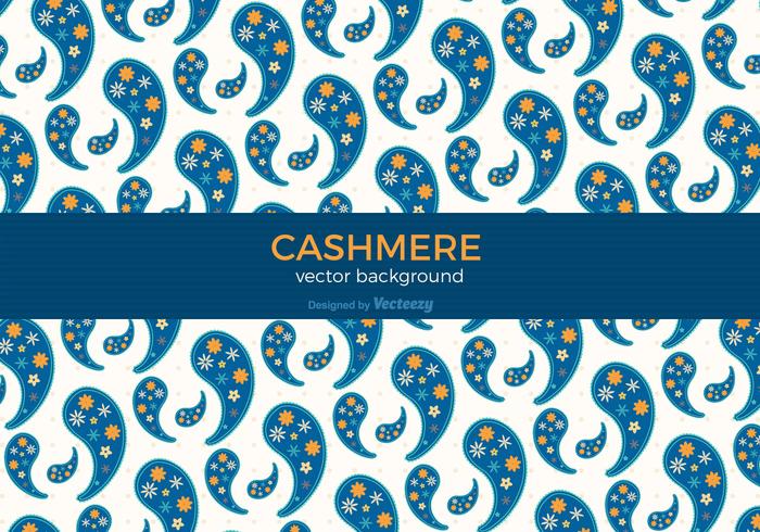 Colorful Cashmere Vector Background