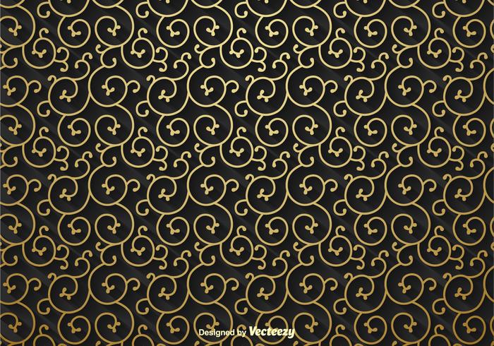 Golden Scrollwork Vector Background