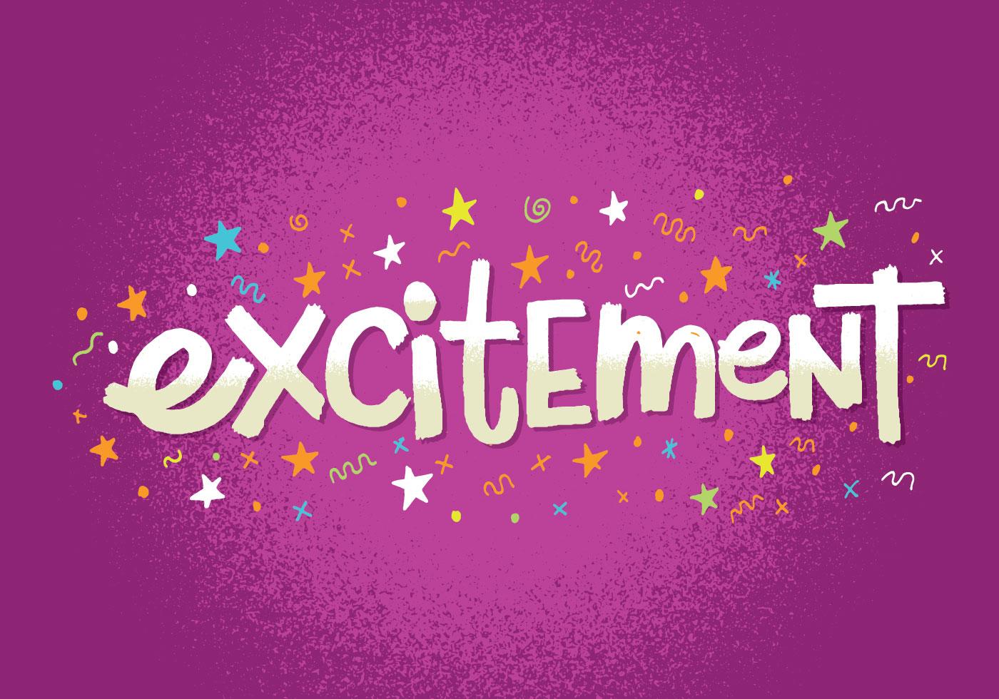 Excitement Lettering 137567 Vector Art at Vecteezy
