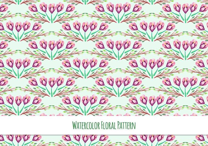 Free Vector Watercolor Pattern With Spring Flowers Free Vector Watercolor Pattern With Spring Flowers