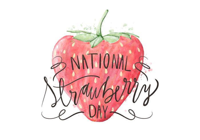 Strawberry Day Illustration vector