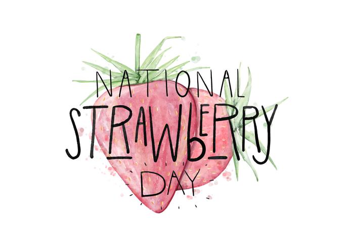 Strawberry Day Illustration vector