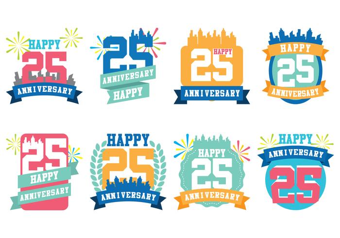 City Anniversary vector