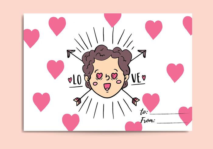 Tarjeta gratuita para el Día de San Valentín vector