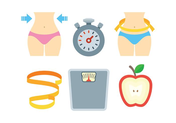 Free Slimming Icons Vector