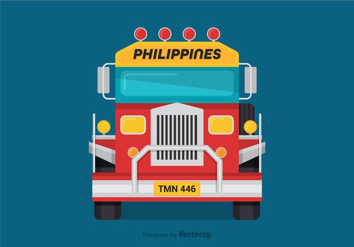 Free Vector Jeepney Front View