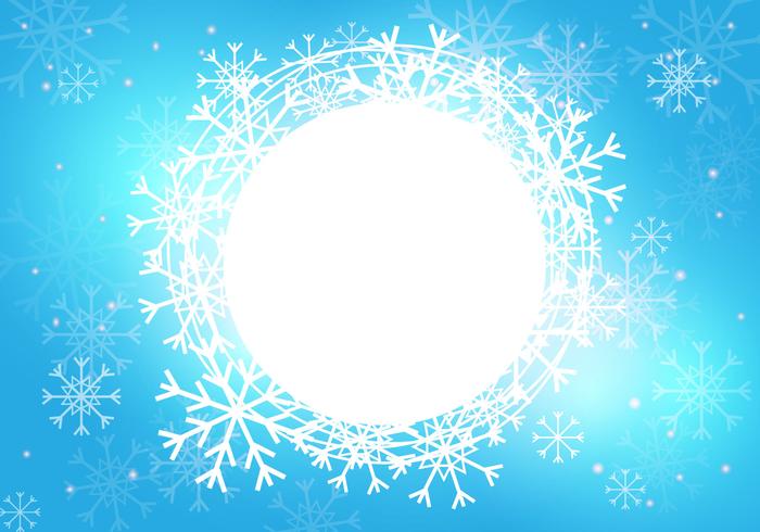 Snow Season Background Template vector