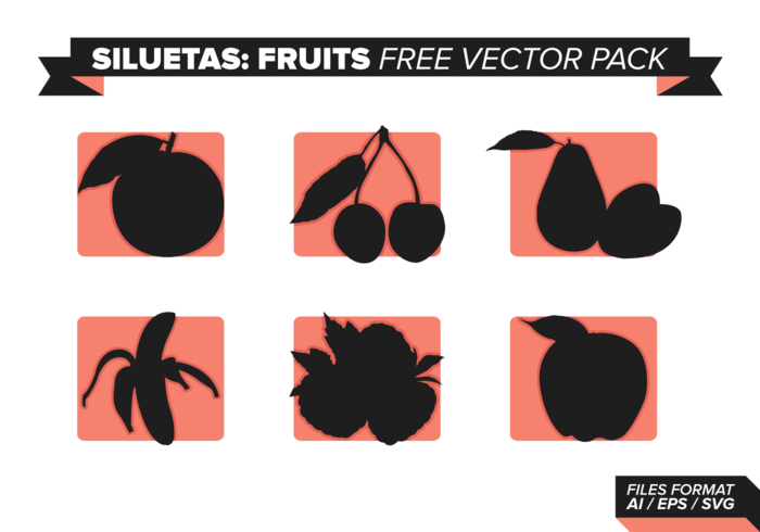 Siluetas Fruits Free Vector Pack Siluetas Fruits Free Vector Pack