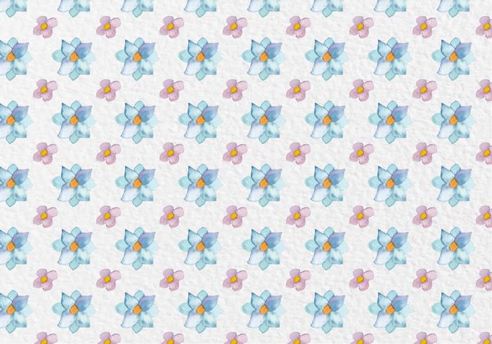 Free Vector Spring Watercolor Flowers Pattern