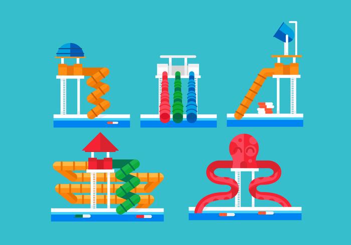Water Slide Vector Pack Water Slide Vector Pack