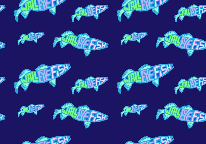 Free Walleye Seamless Pattern Vector Illustration Free Walleye Seamless Pattern Vector Illustration