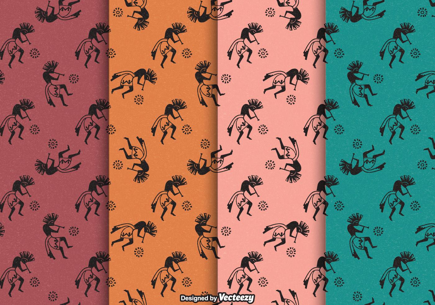 Free Kokopelli Trickster Vector Patterns 137790 Vector Art at Vecteezy