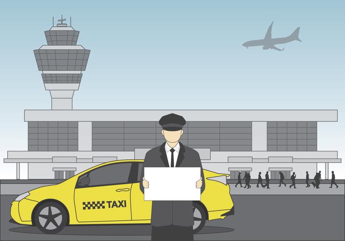 Driver at Airport Vector