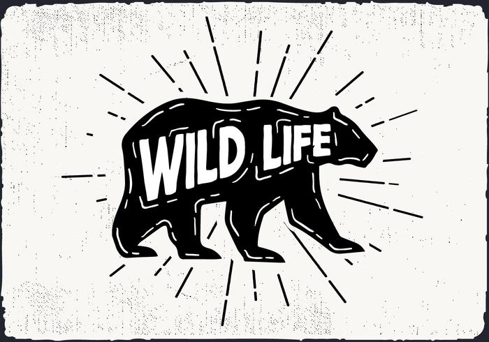 Free Hand Drawn Wild Life Background vector