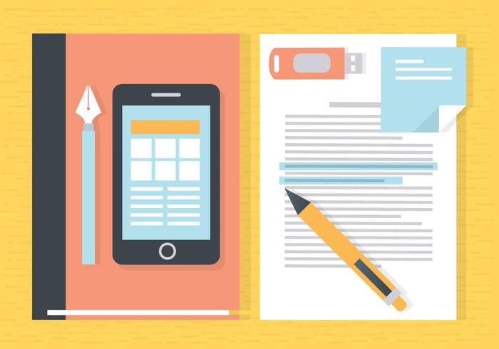 Free Flat Workstation Vector Elements Free Flat Workstation Vector Elements