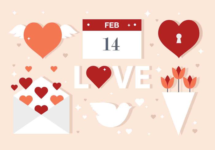 Vector Valentine's Day Elements