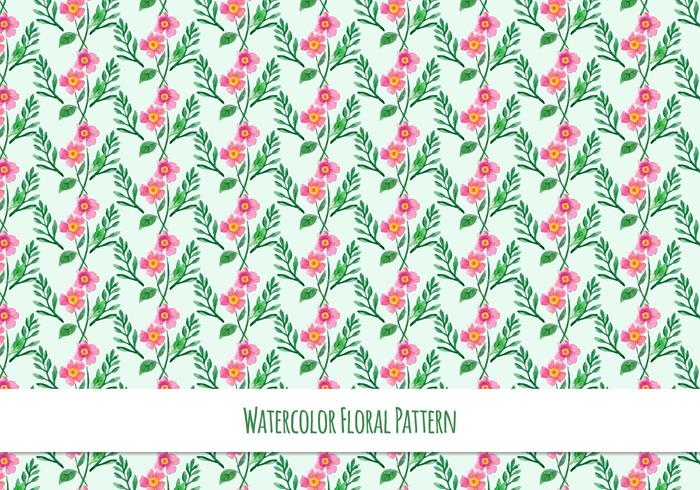 Patrón de vector libre con tema floral