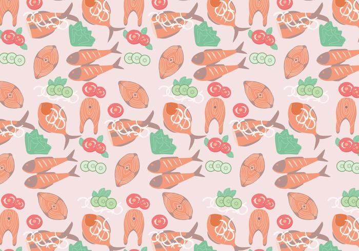 Fish Fry Pattern Vector