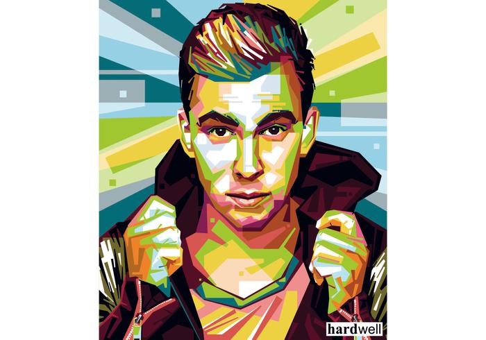 Hardwell - DJ Life - WPAP vector