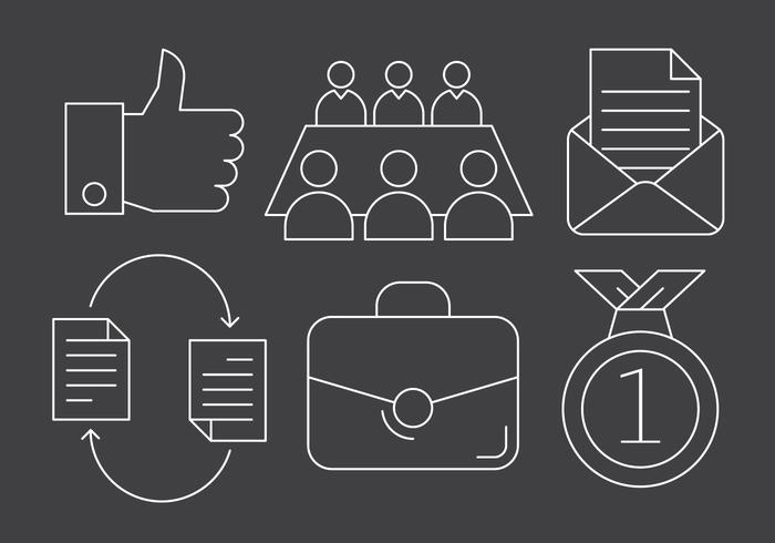 Business And Teamwork Icons vector