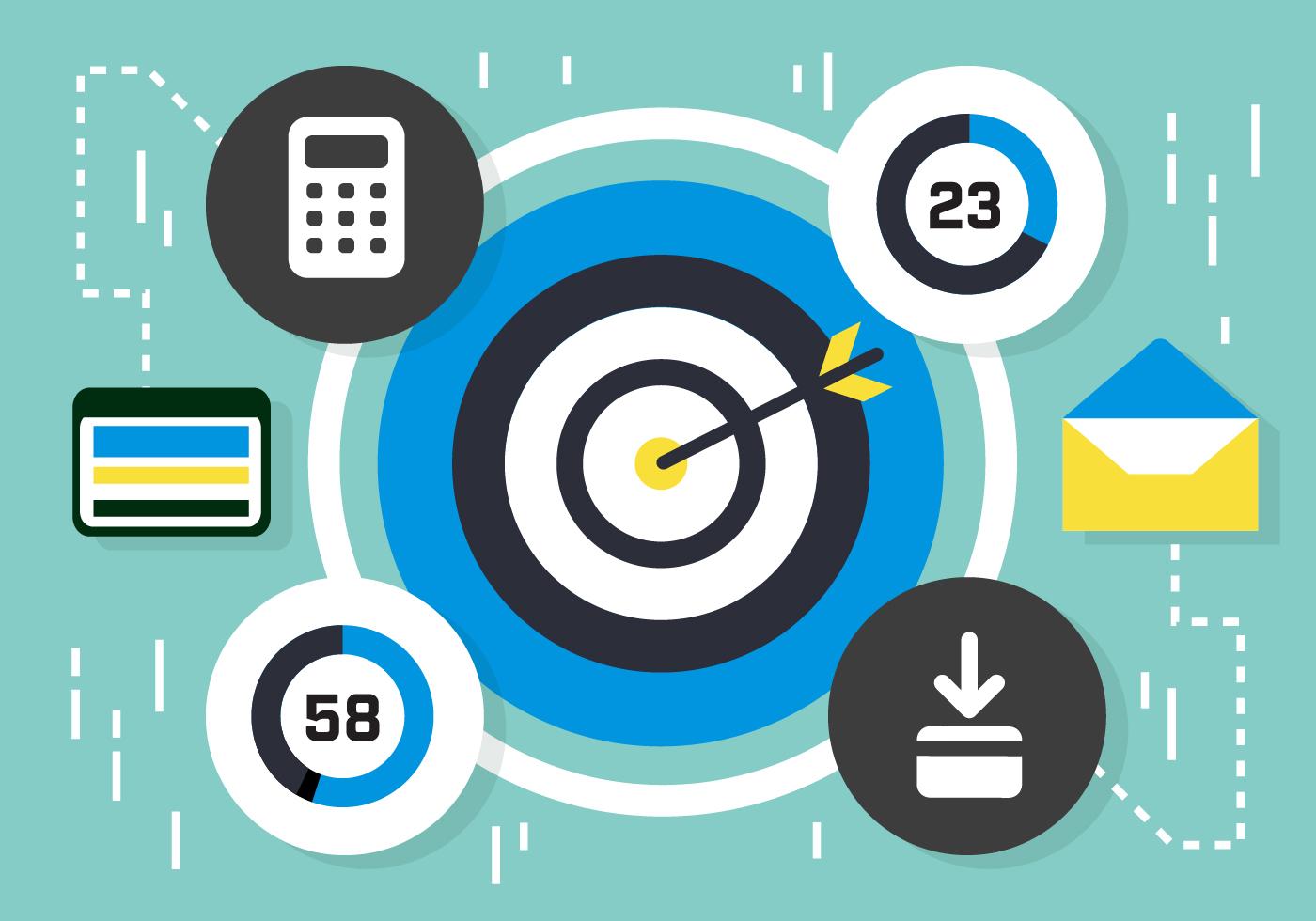 Free Flat Media Marketing Vector Elements 137922 Vector Art at Vecteezy