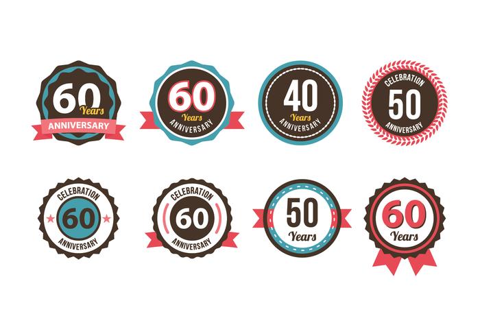 Anniversary Badge Vector